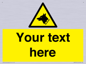 Custom Warning: Guard dog